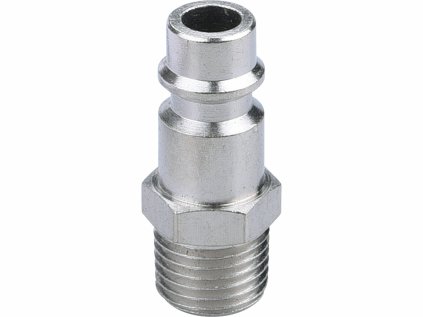 8865121 | Rýchlospojka vzduchová vsuvka s vonkajším závitom mosadzná, poniklovaná, G1/4