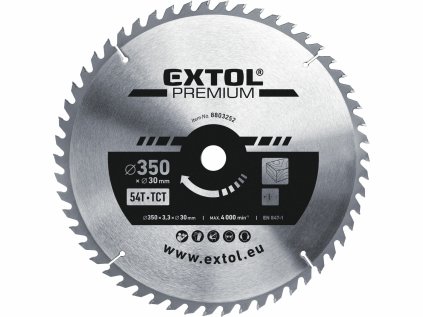 8803252 | Hartmetallbestücktes Sägeblatt 350x3,5x30 mm, 54 Zähne