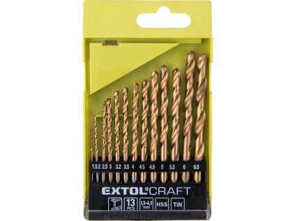 1113A | Bohrerset mit zylindrischem Schaft, TiN-beschichtet, 1,5–6,5 mm – 13-teilig