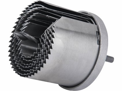 1802 | Sada korunkových vrtákov do dreva 26-63 mm, hĺbka vŕtania 50 mm, stopka priemer 6 mm