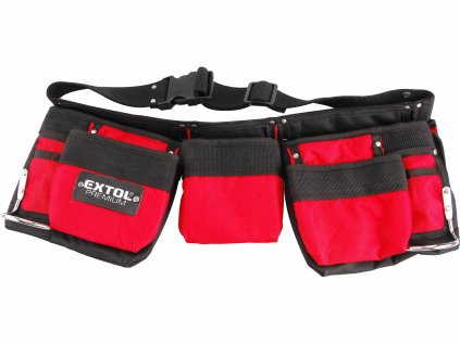 8858000 | Vrecko na náradie trojdielne s opaskom 7 vreciek, nylónové