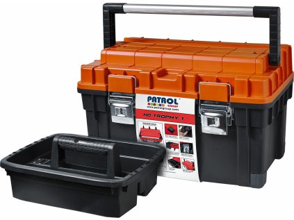 78831 | Kufor na náradie plastový 595x345x355 mm, uzamykateľné kovové zámky