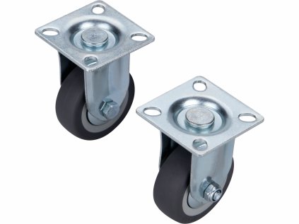 8856024 | Kolieska pevné 50 mm, nosnosť 27 kg/1 ks, šedé, balenie 2 ks