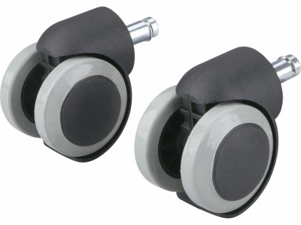 8856035 | Kolieska otočné dvojité 50 mm, max. nosnosť 25 kg/1 ks, šedé, balenie 2 ks
