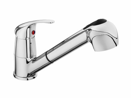 81019 | Vodovodná batéria stojanková umývadlová, drezová s výsuvnou sprchou rameno 210 mm