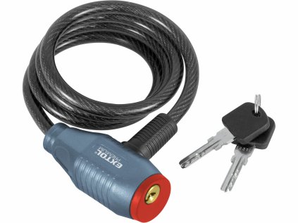 8857814 | Zámok na bicykel špirálový 100 cm, priemer lanka 8 mm - 2 kľúče