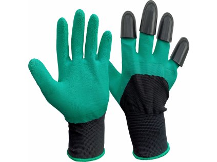 8856662 | Rukavice záhradné polyester s pazúrikmi, máčané v latexe 9"