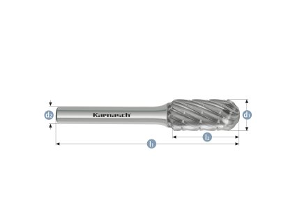 114092020 | WRC Hartmetall-Frässtift, Walzenrundform HP-3 PRO 8x20x6-65 mm, unbeschichtet