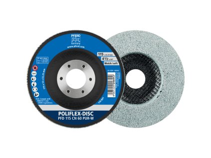 41130006 | Brúsny kotúč 115x14x22,23 mm, Z60, mäkký, POLIFLEx PFD PUR