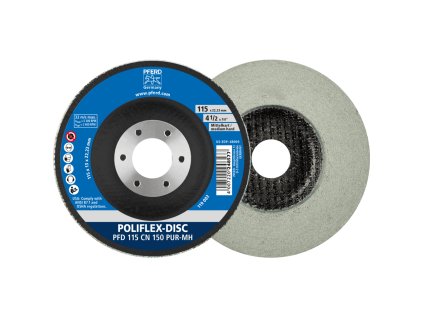 41130115 | Poliflex Disc PFD 115x14x22,23 mm, SiC 150, Bindung PUR Mittelhart