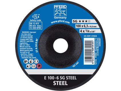 62210626 | Schleifscheibe 100 x 6,3 x 16,0 mm, SG STEEL