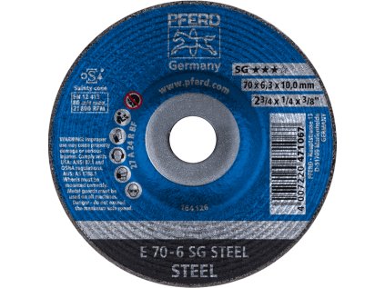 62207626 | Schleifscheibe 70 x 6,3 x 10,0 mm, SG STEEL