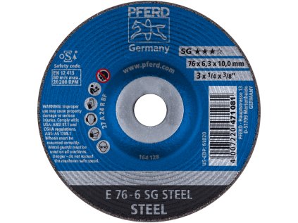 62208626 | Schleifscheibe 76 x 6,3 x 10,0 mm, SG STEEL