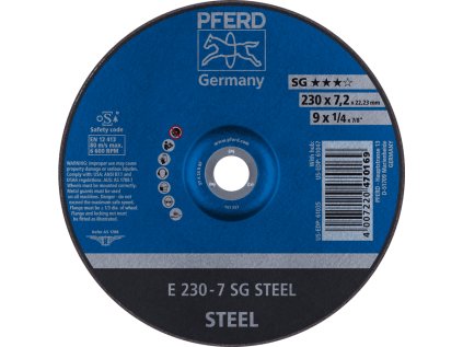 62223626 | Schleifscheibe 230 x 7,2 x 22,23 mm, SG STEEL