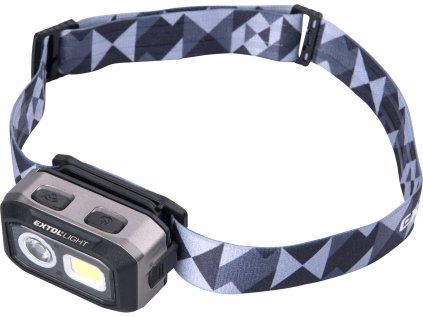 43185 | Lampa čelová nabíjateľná s pohybovým senzorom 500 lm, USB