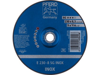 62223832 | Schleifscheibe 230 x 8,3 x 22,23 mm, SG INOX