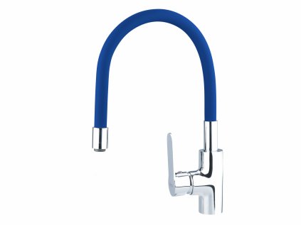 81123 | Vodovodná batéria stojanková umývadlová, drezová 550 mm horné rameno farba modrá