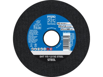 61340382 | Trennscheibe 115 x 1,0 x 22,23 mm, SG STEEL