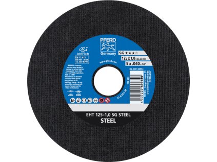 61341082 | Rezný kotúč 125 x 1,0 x 22,23 mm, SG STEEL
