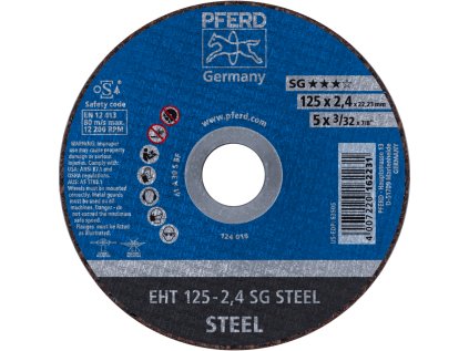 61321222 | Rezný kotúč 125 x 2,4 x 22,23 mm, SG STEEL