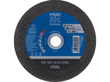 61326122 | Trennscheibe 180 x 1,6 x 22,23 mm, SG STEEL