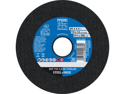 61340412 | Trennscheibe 115 x 1,0 x 22,23 mm, SG STEELOX