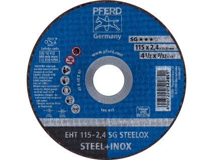 61340432 | Trennscheibe 115 x 2,4 x 22,23 mm, SG STEELOX
