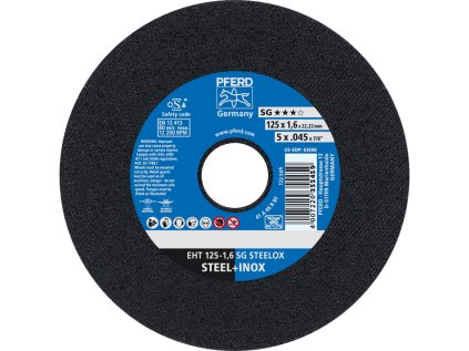 61341122 | Trennscheibe 125 x 1,6 x 22,23 mm, SG STEELOX