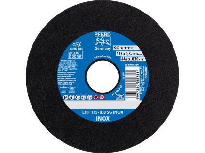 61340396 |Trennscheibe 115 x 0,8 x 22,23 mm, SG INOX