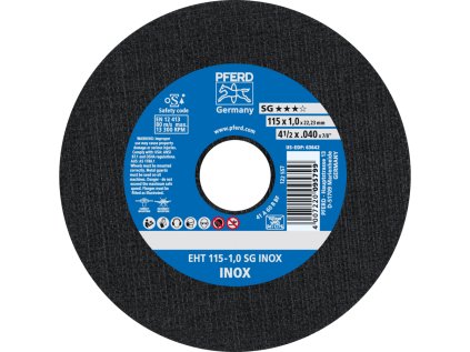 61340416 |Trennscheibe 115 x 1,0 x 22,23 mm, SG INOX