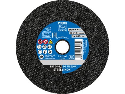 65508001 | Trennscheibe 76 x 1,0 x 10,0 mm, für Geradeschleifer SG STEELOX