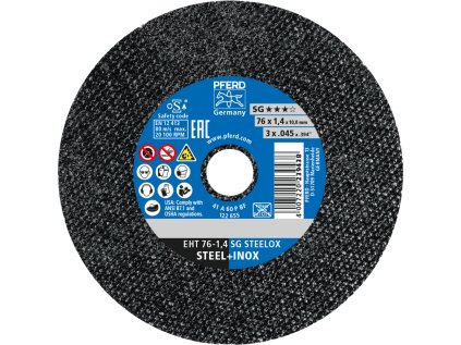 65508011 | Trennscheibe 76 x 1,4 x 10,0 mm, für Geradeschleifer SG STEELOX