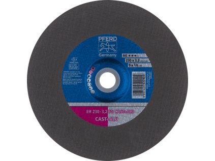 61324802 | Trennscheibe für Gießereien 230 x 3,2 x 22,23 mm, SG CAST + ALU, gekröpft