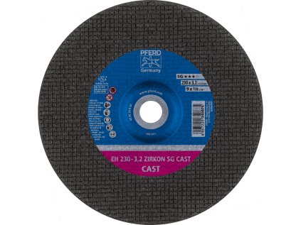 69120642 | Trennscheibe für Gießereien 230 x 3,2 x 22,23 mm, ZIRKON SG CAST, gekröpft