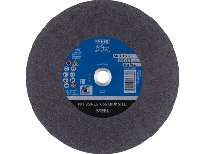 66323570 | Rezný kotúč 350 x 2,8 x 25,4 mm, SG CHOP STEEL, rovný