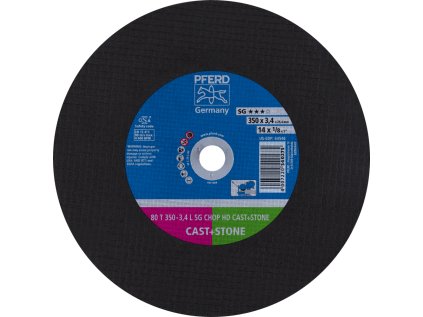 66623583 | Rezný kotúč 350 x 3,4 x 25,4 mm, SG CHOP HD CAST + STONE, rovný