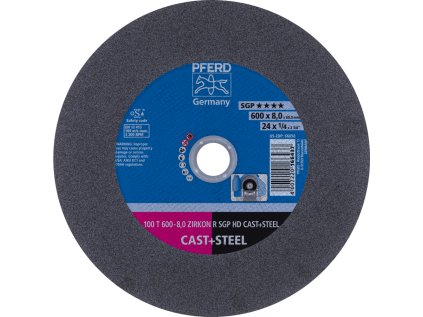66397196 | Rezný kotúč 600 x 8,0 x 60,0 mm, ZIRKON SGP HD CAST + STEEL, tvrdosť R, 100 m/s