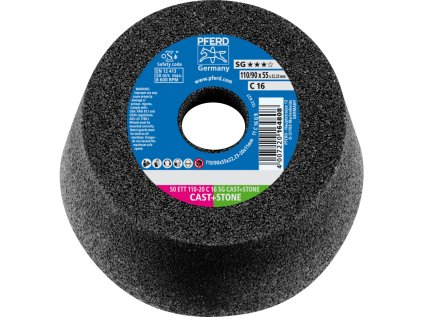 63518222 | Schleiftopf 110x20x22,23 mm, K16, SG CAST+STONE