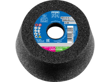 63518224 | Schleiftopf 110x20x22,23 mm, K24, SG CAST+STONE