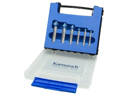 201697 | Set 6 HSS-XE + BLUE-TEC beschichtete Kegelsenker 82 Grad 6,3-8-9,4-12,4-16-19 mm