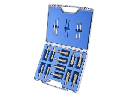 201903 | Jadrové vrtáky HARD-LINE 40 SET PROFI PLUS, WELDON 12, 14, 16, 18, 20, 22 mm, sada 12 ks