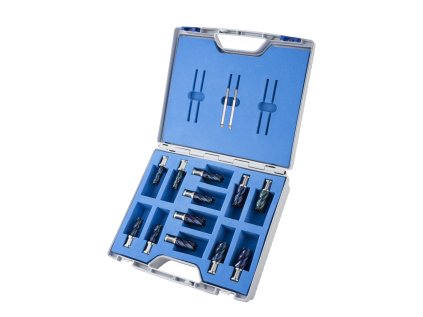 201952  | Kernbohrer BLUE-DRILL LINE 30 SET PROFI PLUS, WELDON 12, 14, 16, 18, 20, 22 mm, Set 12 Stck