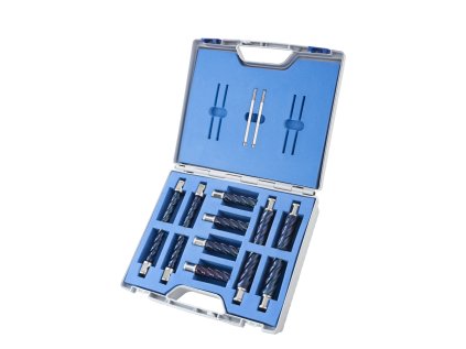 201955  | Kernbohrer BLUE-DRILL-LINE 55 SET PROFI, WELDON 14, 18, 22, Set 12 Stck