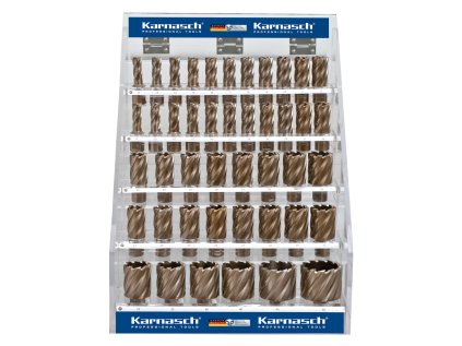 201602  |Kernbohrer GOLD-DRILL LINE 30 SET DISPLAY, WELDON 12-50 mm, Set 44 Stück