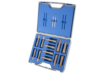 201942  | Hartmetall-bestückte Kernbohrer HARD-LINE SET 55 PROFI, FEIN QUICK-IN 14, 18, 22 mm, Set 12 Stück