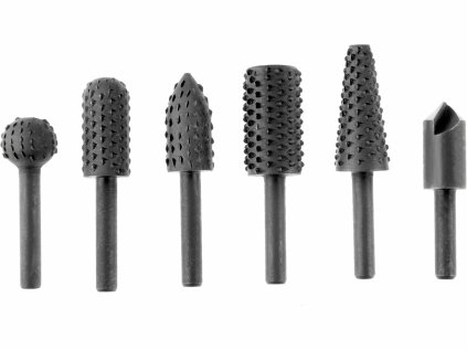 8803701 | Rotationsraspelset für Holz, Schaftdurchmesser 6 mm – 6-teilig