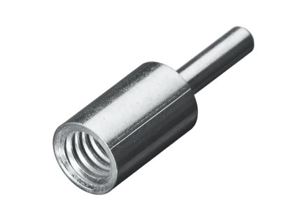 000072 | Einspannschaft für Rohrbürsten mit Drm 6 x 25 mm Schaft verzinkt Drm 8 x 25 mm Gew.-Muffe M 6 Gesamtlänge 50 mm