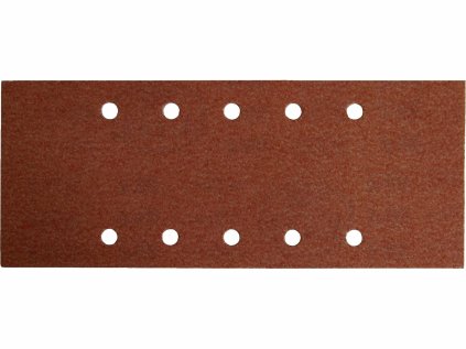 244100 | Brúsny výsek na suchý zips 115x280 mm, 10 otvorov Z100 - balenie 10 ks