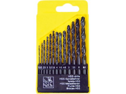 1118 | Satz Bohrer mit zylindrischem Schaft DIN 338, HSS, Typ N, Durchmesser 2–8 mm – 13-teilig