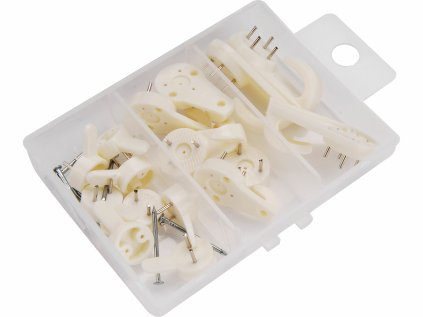 1451 | Háčiky plastové univerzálne sada 16 ks